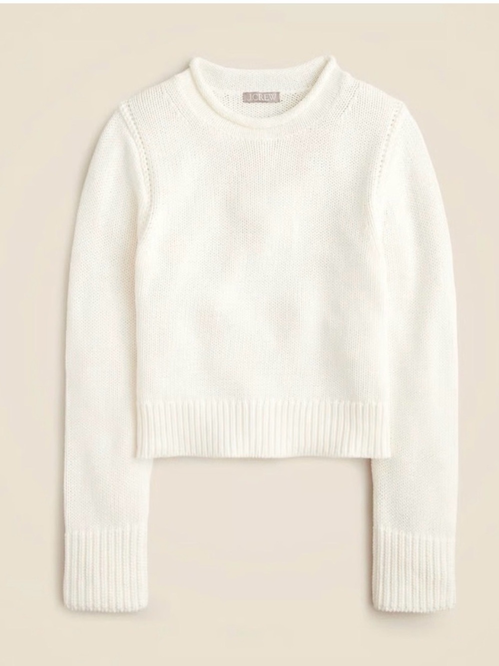 J. Crew Off-White Crewneck Sweater